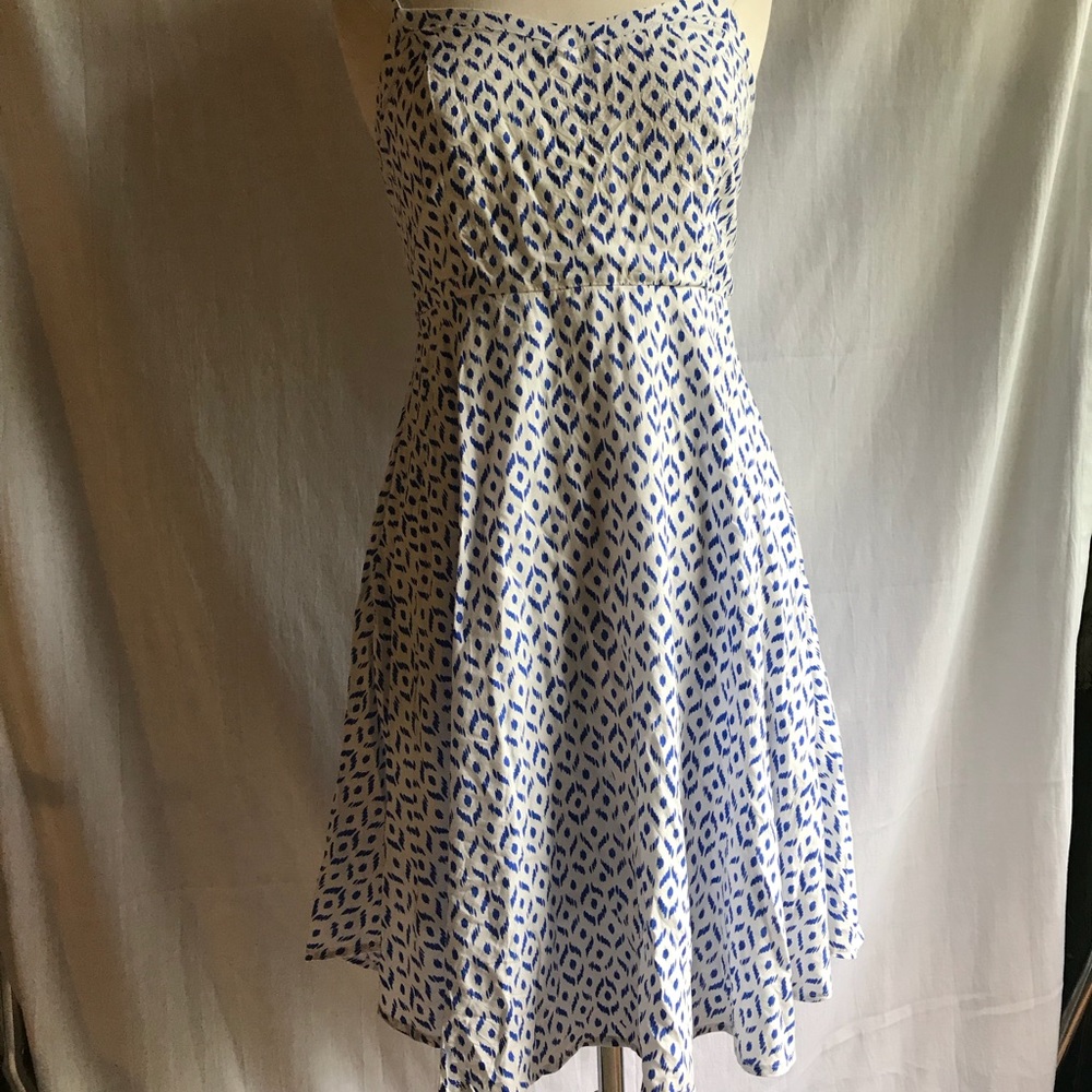Old Navy blue and white dress